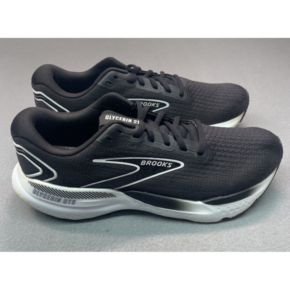 Brooks Other - Brooks Glycerin GTS 21 Mens Size 10.5 Black Athletic Running Shoes Sneakers